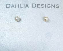 Load image into Gallery viewer, PEARL STUD EARRINGS 3-4mm