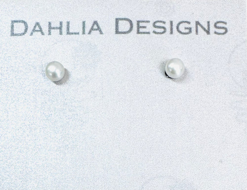 PEARL STUD EARRINGS 3-4mm