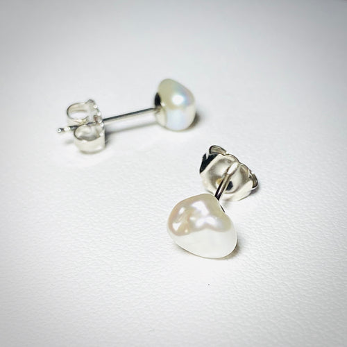 KESHI PEARL STUD EARRINGS 10MM