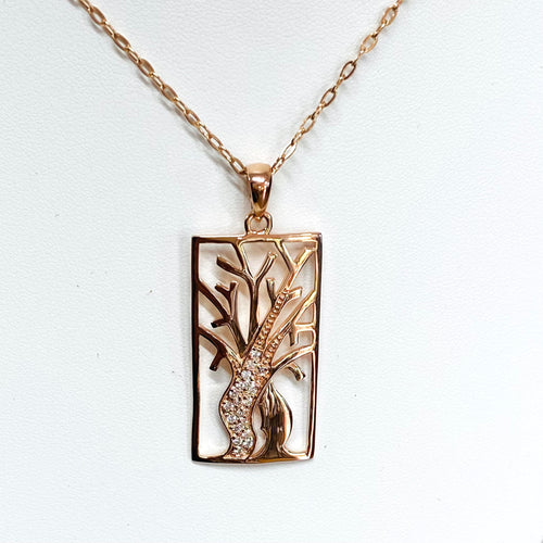 BOAB TREE CZ PENDANT
