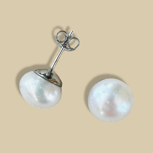 PEARL STUD EARRINGS 10.5-11MM