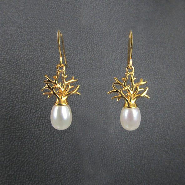 BOAB TREE EARRINGS WITH PEARLS