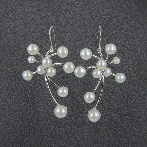 PEARL FLOWER EARRINGS