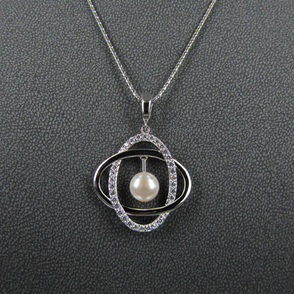 PEARL AND CZ PENDANT