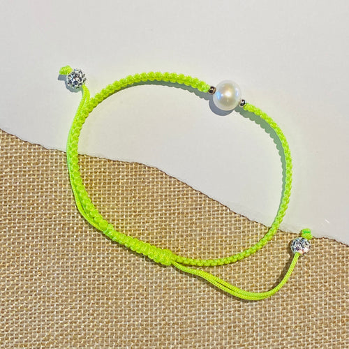 STRING AND PEARL ANKLET