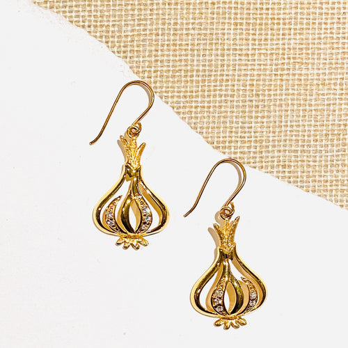 GARLIC BULB EARRINGS