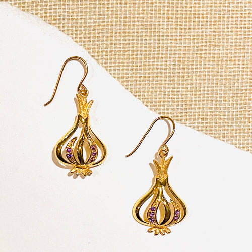 GARLIC BULB EARRINGS