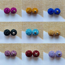 Load image into Gallery viewer, GLITTER BALL STUD EARRING BACKS