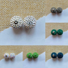 Load image into Gallery viewer, GLITTER BALL STUD EARRING BACKS