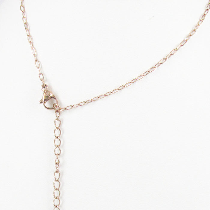 STAINLESS STEEL EXTENSION CHAIN ROSE GOLD THIN
